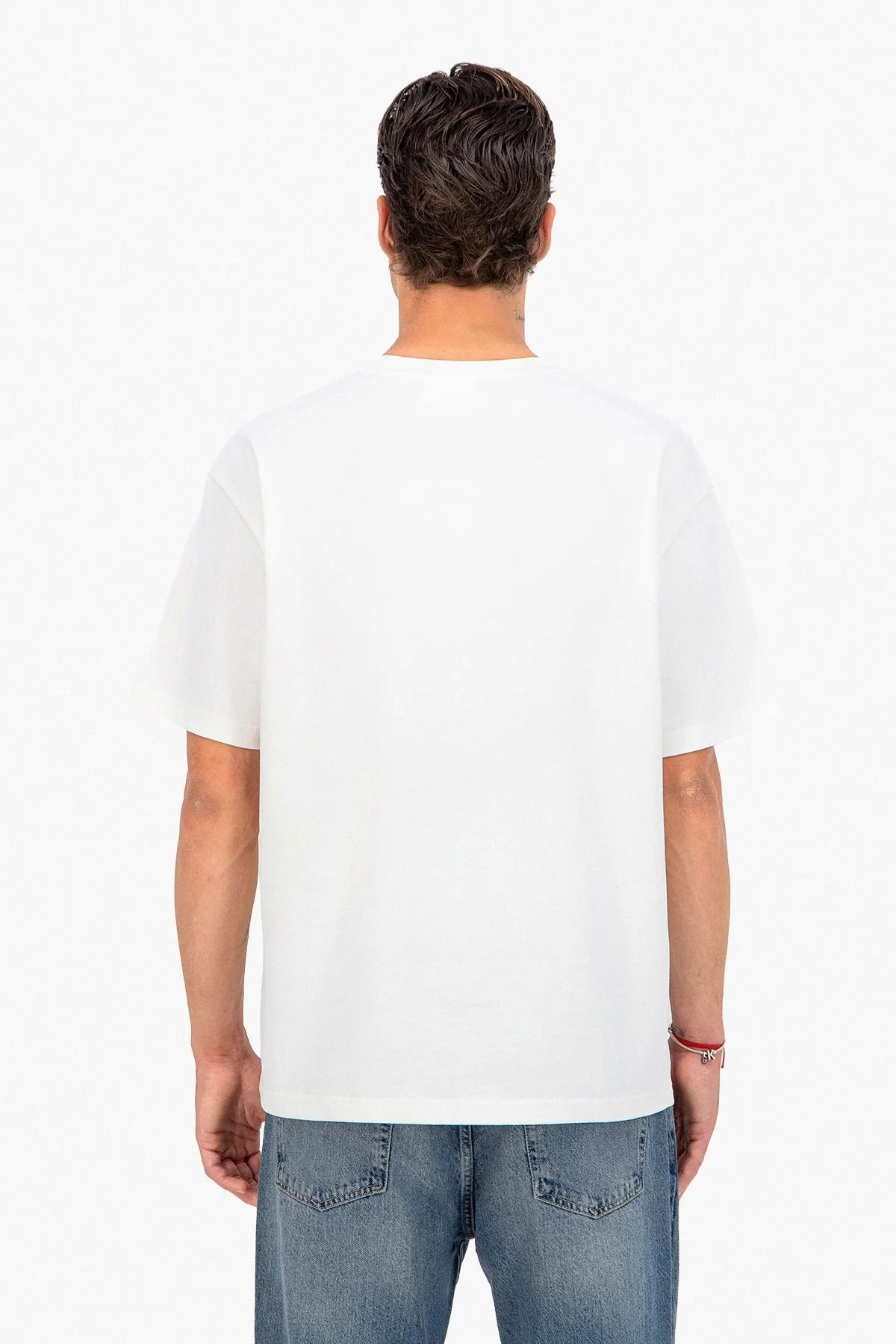 T - SHIRT ADJ - BLANC COEUR ROSE - Sakré Sun