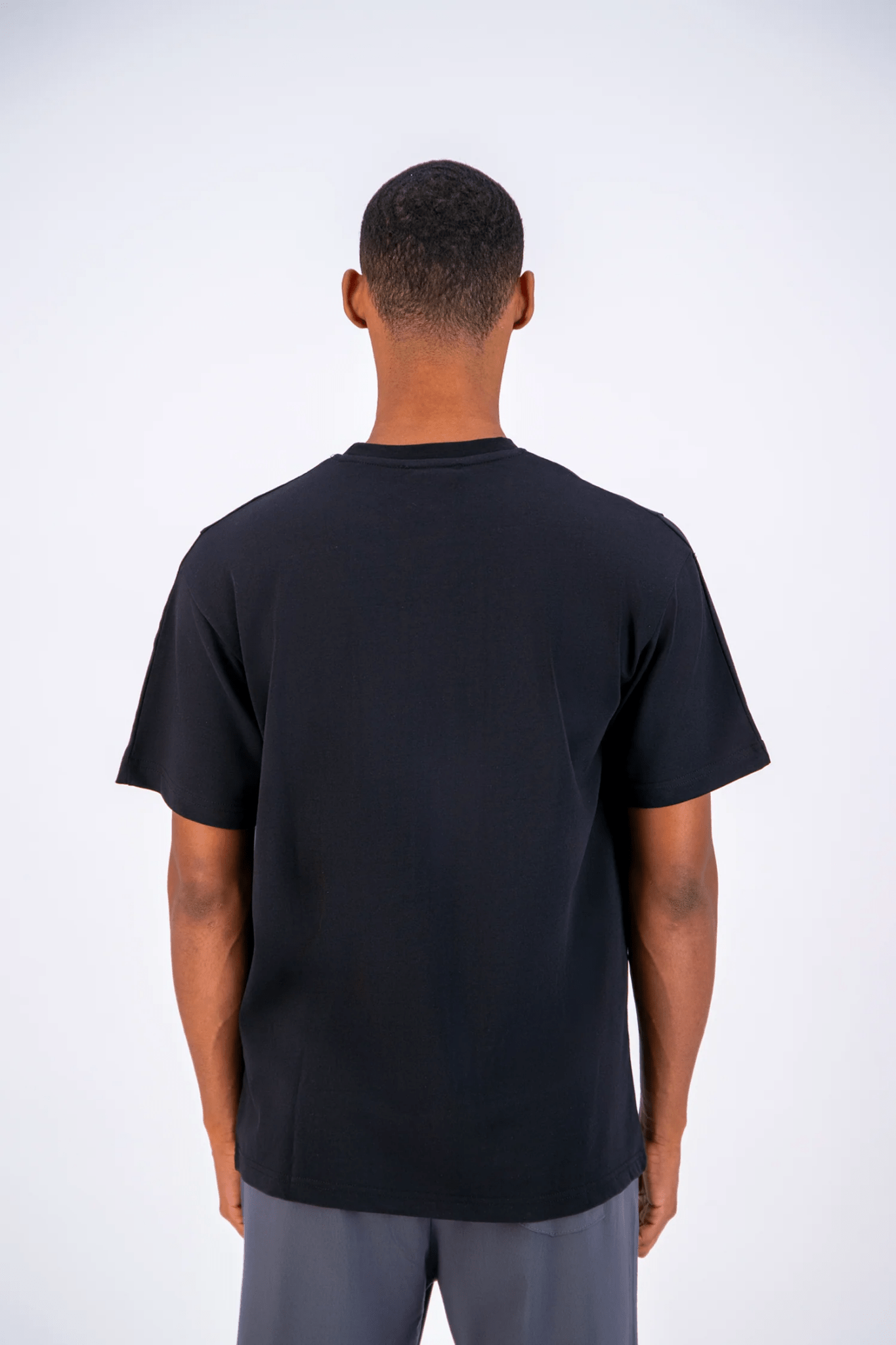 T - SHIRT ADJ - NOIR COEUR BLEU CIEL - Ma boutique