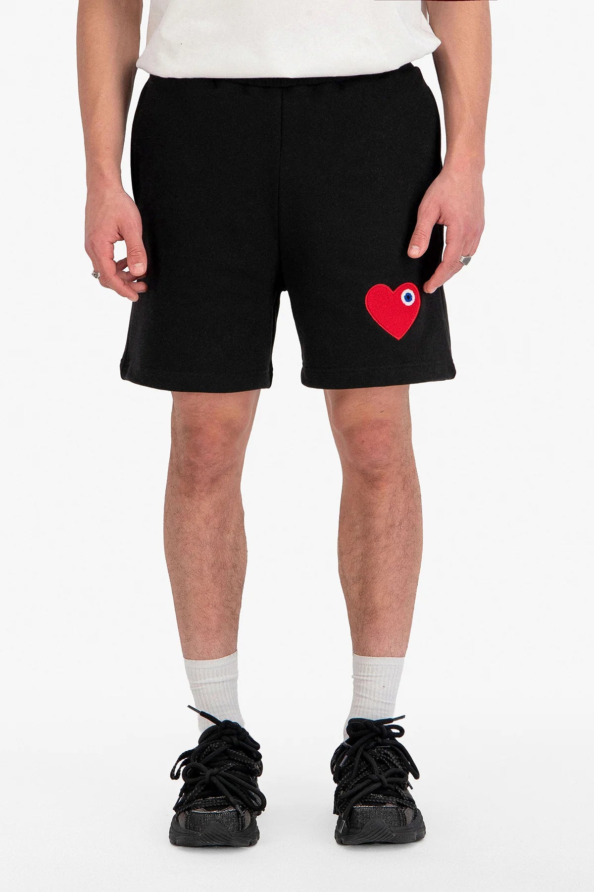 SHORT ADJ - NOIR COEUR ROUGE