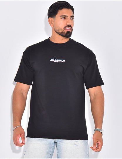 T-SHIRT NOIR PLUS EIGHTEEN - ALGÉRIA - Ma boutique