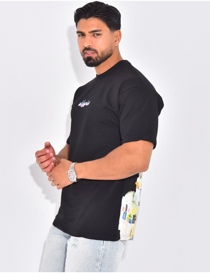 T-SHIRT NOIR PLUS EIGHTEEN - ALGÉRIA - Ma boutique