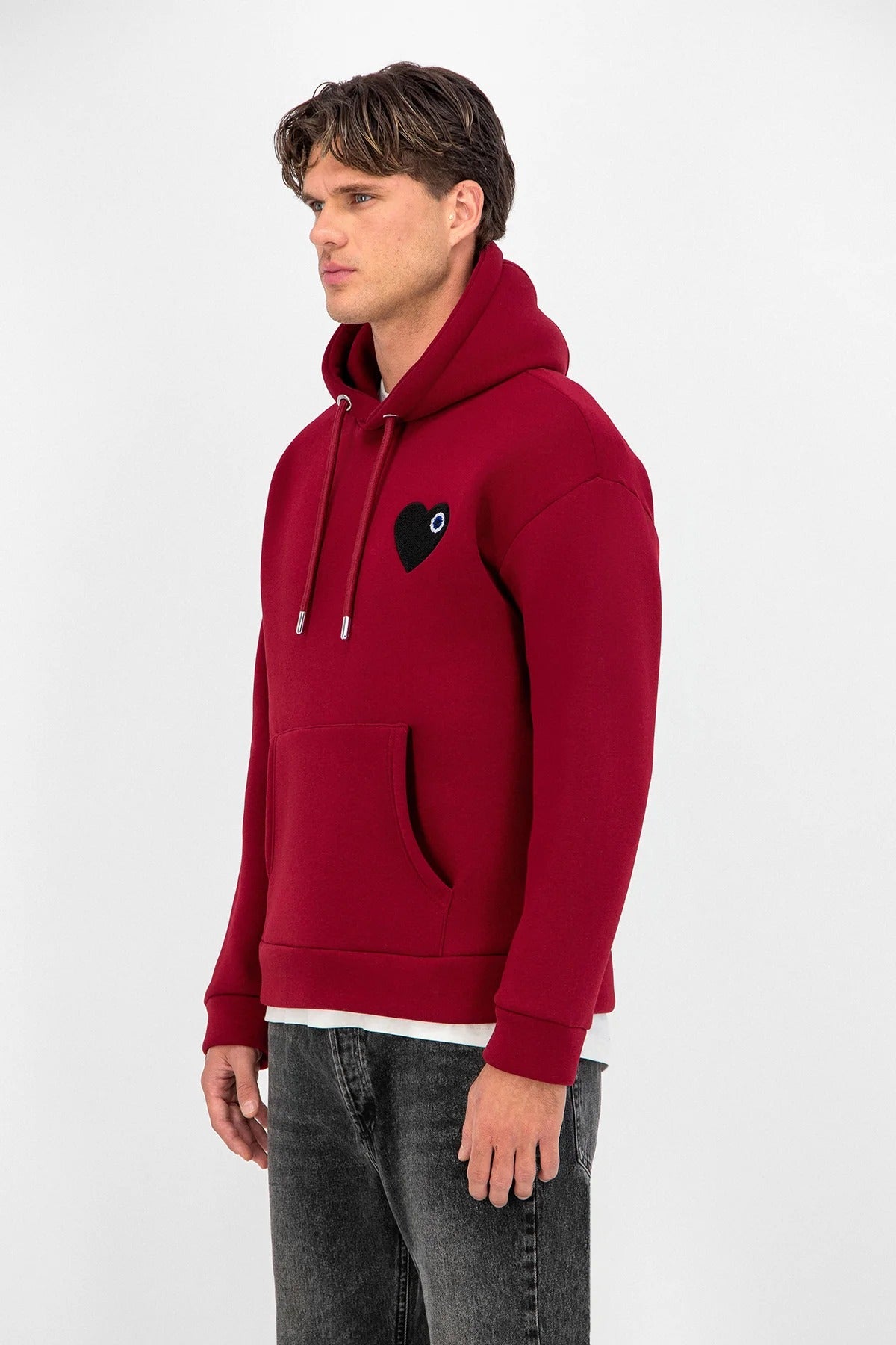 SWEAT ADJ - BORDEAUX COEUR NOIR - Sakré Sun