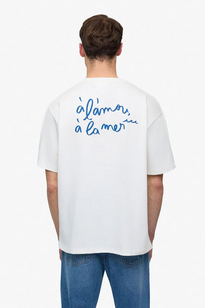 T - SHIRT ADJ - AMOUR SALÉ BLANC - Sakré Sun