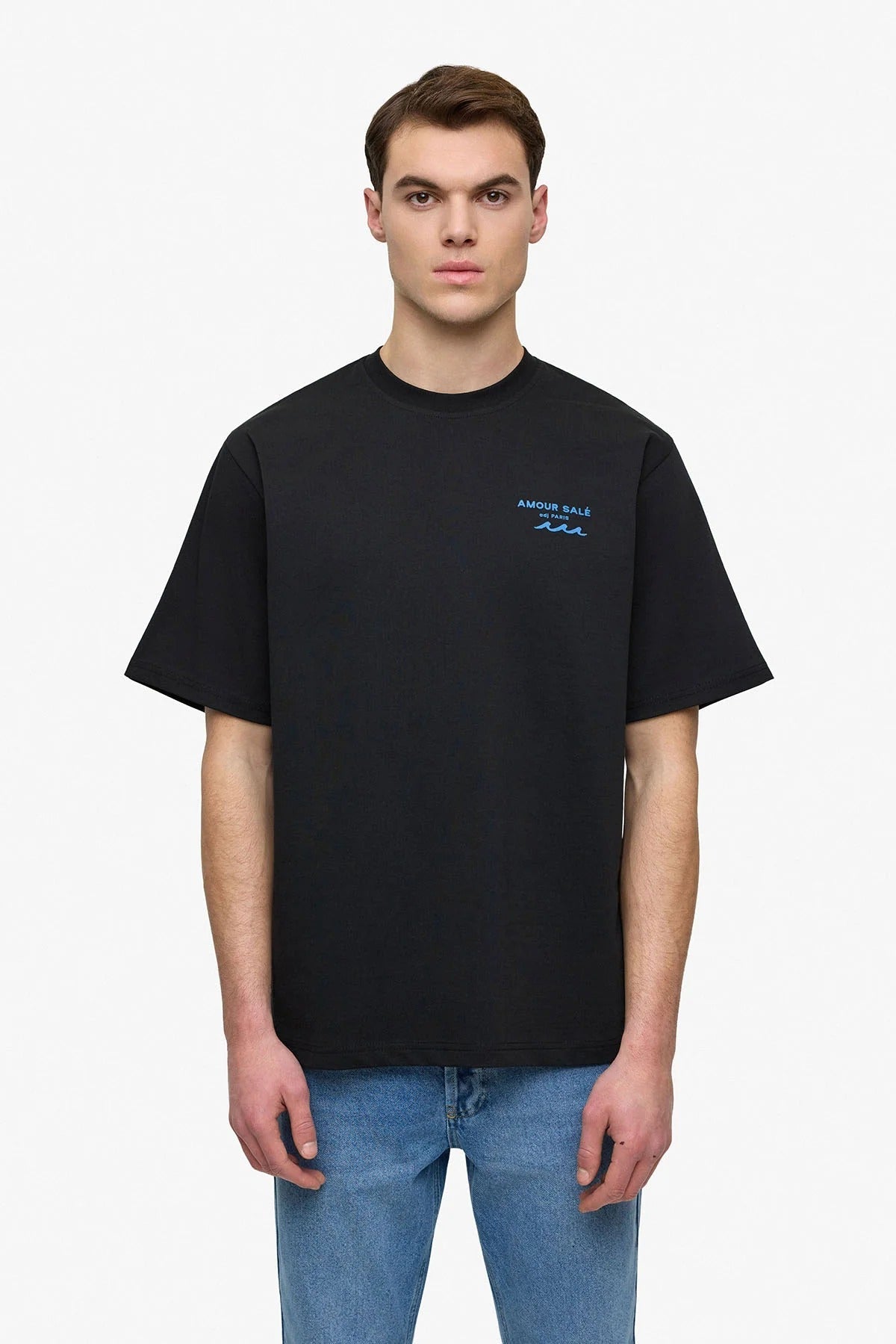 T - SHIRT ADJ - AMOUR SALÉ NOIR - Sakré Sun