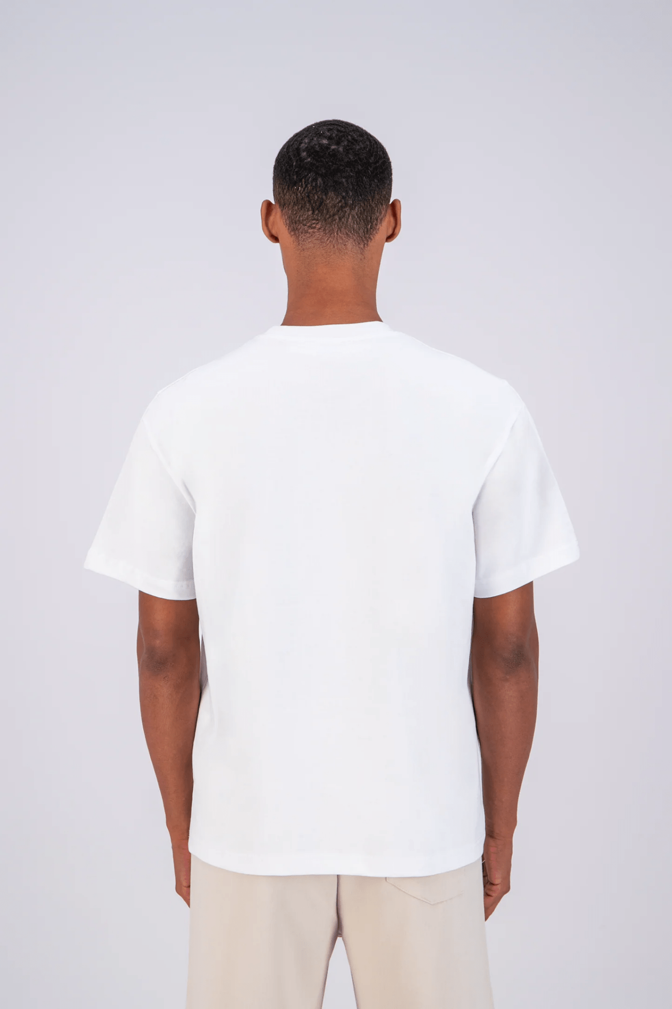 T - SHIRT ADJ - BLANC COEUR BLEU CIEL - Ma boutique