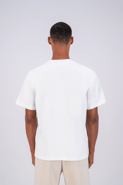 T - SHIRT ADJ - BLANC COEUR BLEU CIEL - Ma boutique