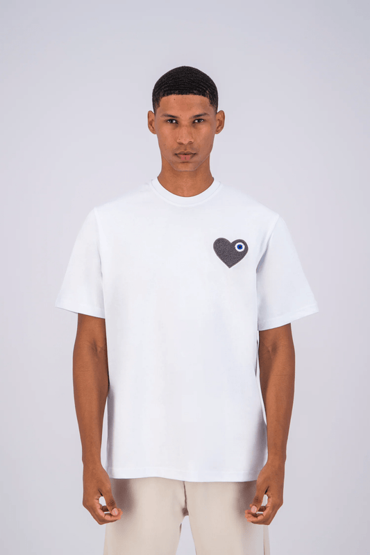 T - SHIRT ADJ - NOIR COEUR ANTHRACITE - Ma boutique