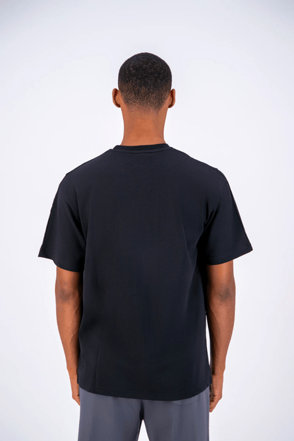 T - SHIRT ADJ - NOIR COEUR BLEU CIEL - Ma boutique