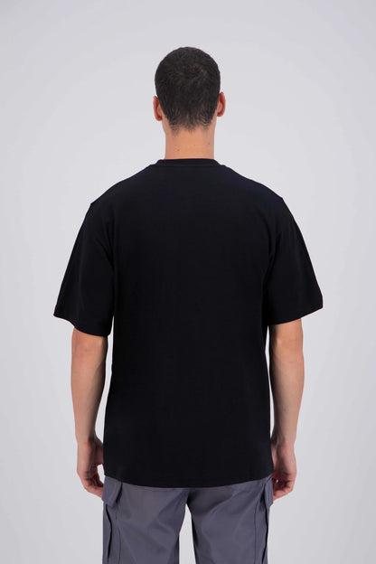 T - SHIRT ADJ - NOIR COEUR BLEU FONCÉ - Ma boutique
