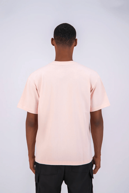 T - SHIRT ADJ - ROSE COEUR BLANC - Ma boutique