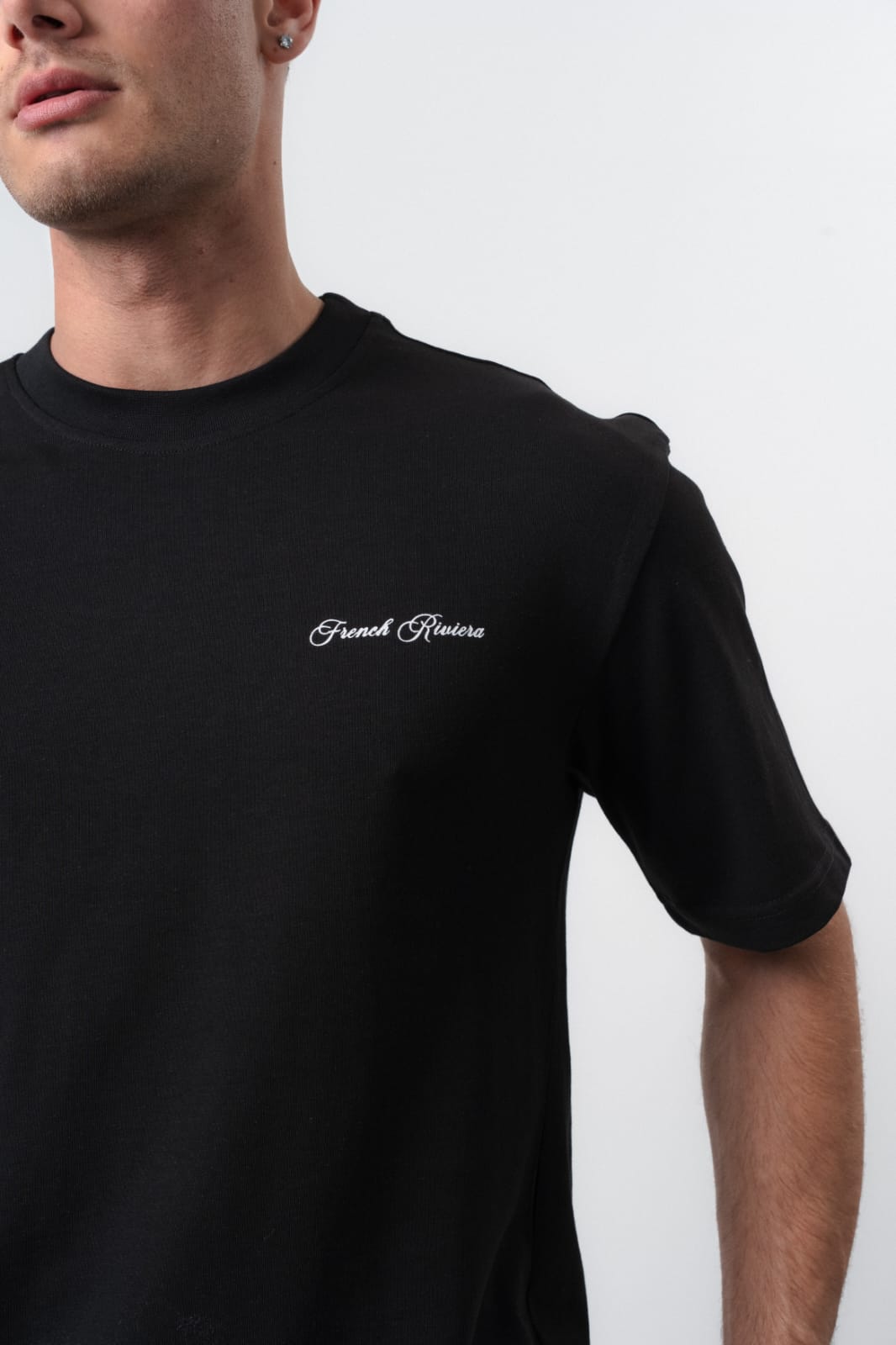 T - SHIRT FRENCH RIVIERA - NOIR - Sakré Sun