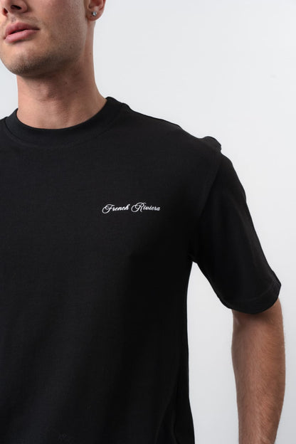 T - SHIRT FRENCH RIVIERA - NOIR - Sakré Sun