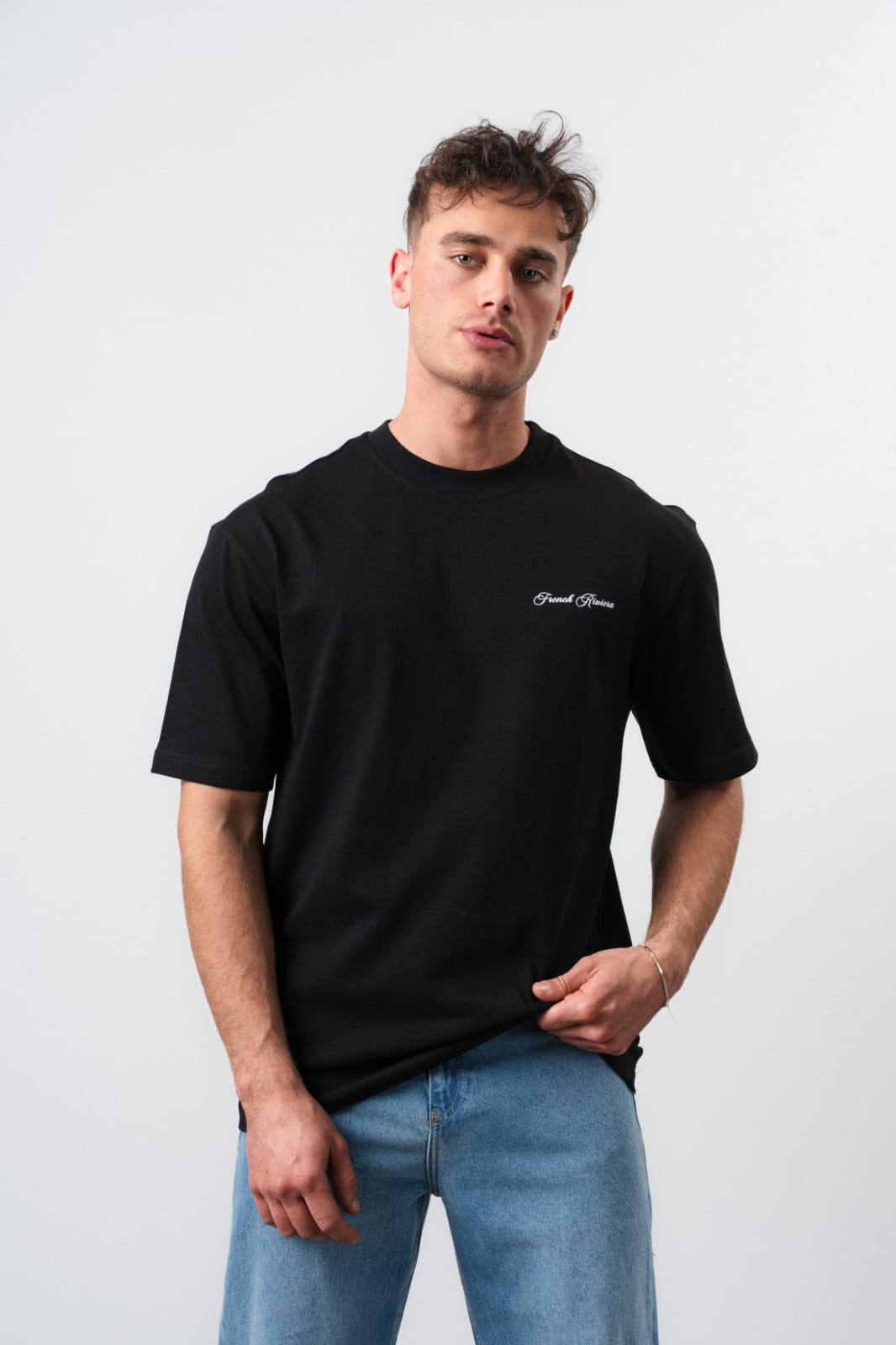 T - SHIRT FRENCH RIVIERA - NOIR - Sakré Sun