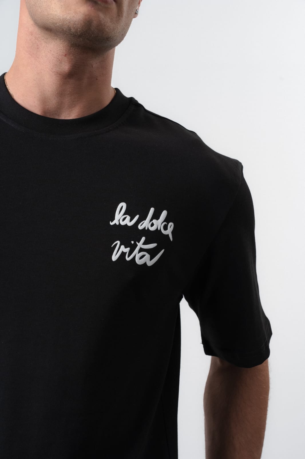T - SHIRT HALLSTARZ - LA DOLCE VITA NOIR - Sakré Sun
